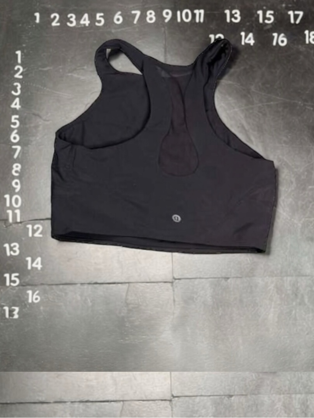 Lululemon High Neck Sports Bra Black Size 8 - Picture 3 of 4